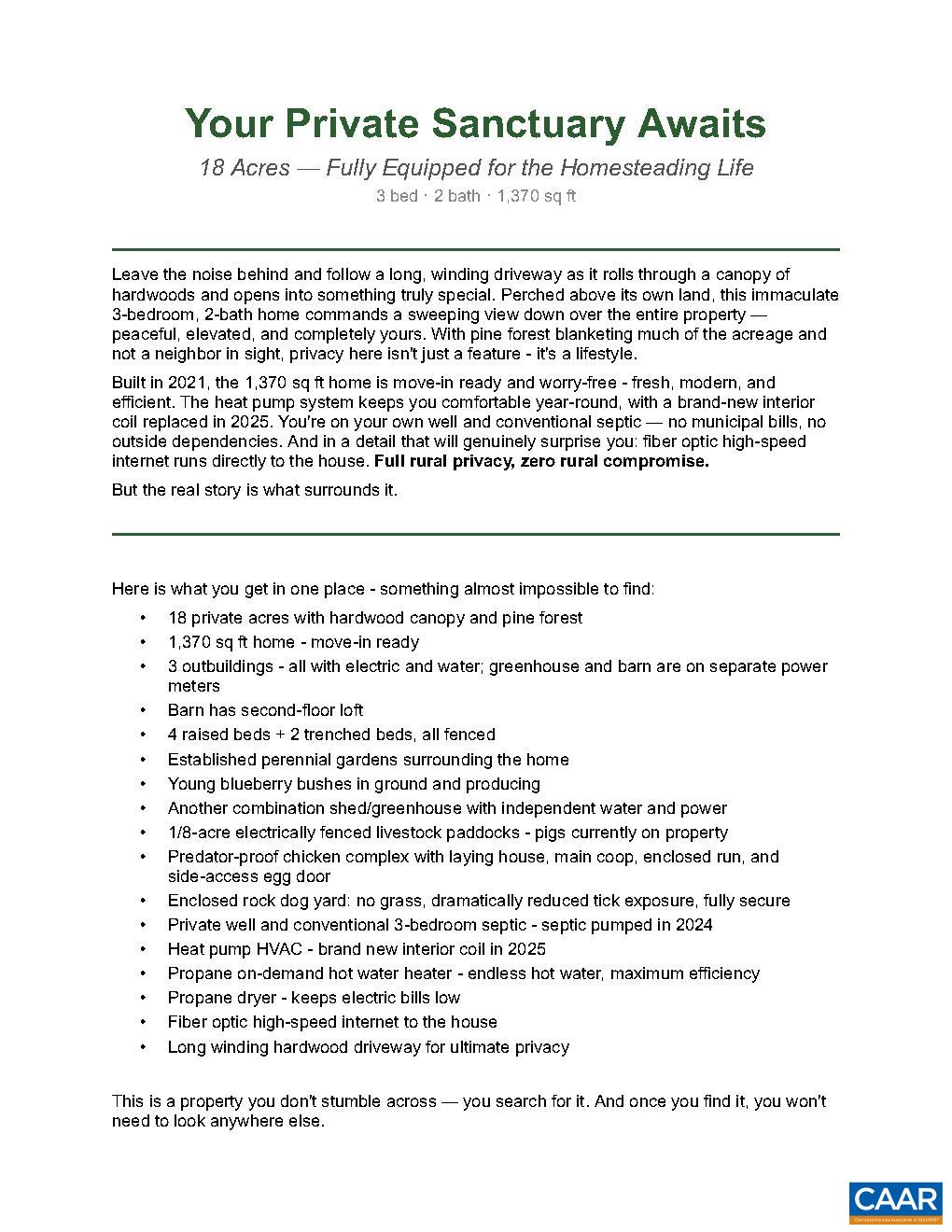 1340 ROUNDABOUT RD, LOUISA, Virginia 23093, 3 Bedrooms Bedrooms, ,2 BathroomsBathrooms,Residential,1340 ROUNDABOUT RD,674695 MLS # 674695 1340 ROUNDABOUT RD, LOUISA, Virginia 23093, 3 Bedrooms Bedrooms, ,2 BathroomsBathrooms,Residential,1340 ROUNDABOUT RD,674695 MLS # 674695
