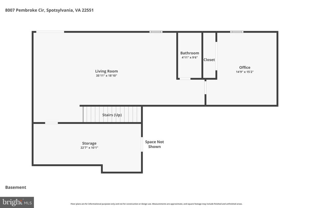 8007 PEMBROKE CIR, SPOTSYLVANIA, Virginia 22551, 4 Bedrooms Bedrooms, ,3 BathroomsBathrooms,Residential,8007 PEMBROKE CIR,VASP2038934 MLS # VASP2038934