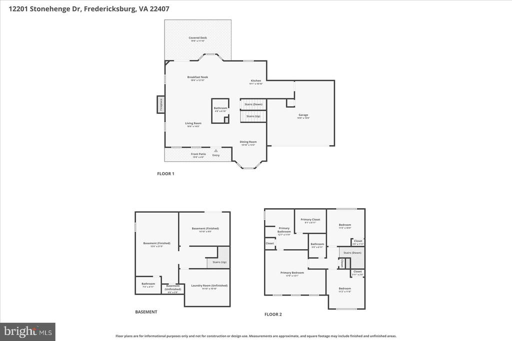 12201 STONEHENGE DR, FREDERICKSBURG, Virginia 22407, 4 Bedrooms Bedrooms, ,3 BathroomsBathrooms,Residential,12201 STONEHENGE DR,VASP2040134 MLS # VASP2040134