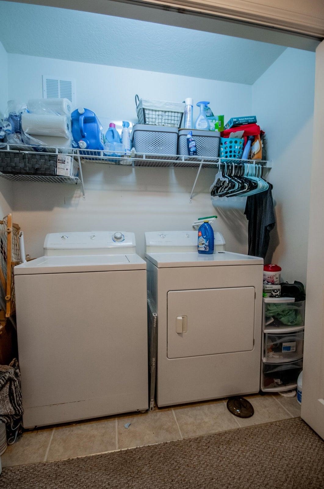 Laundry area on first floor.