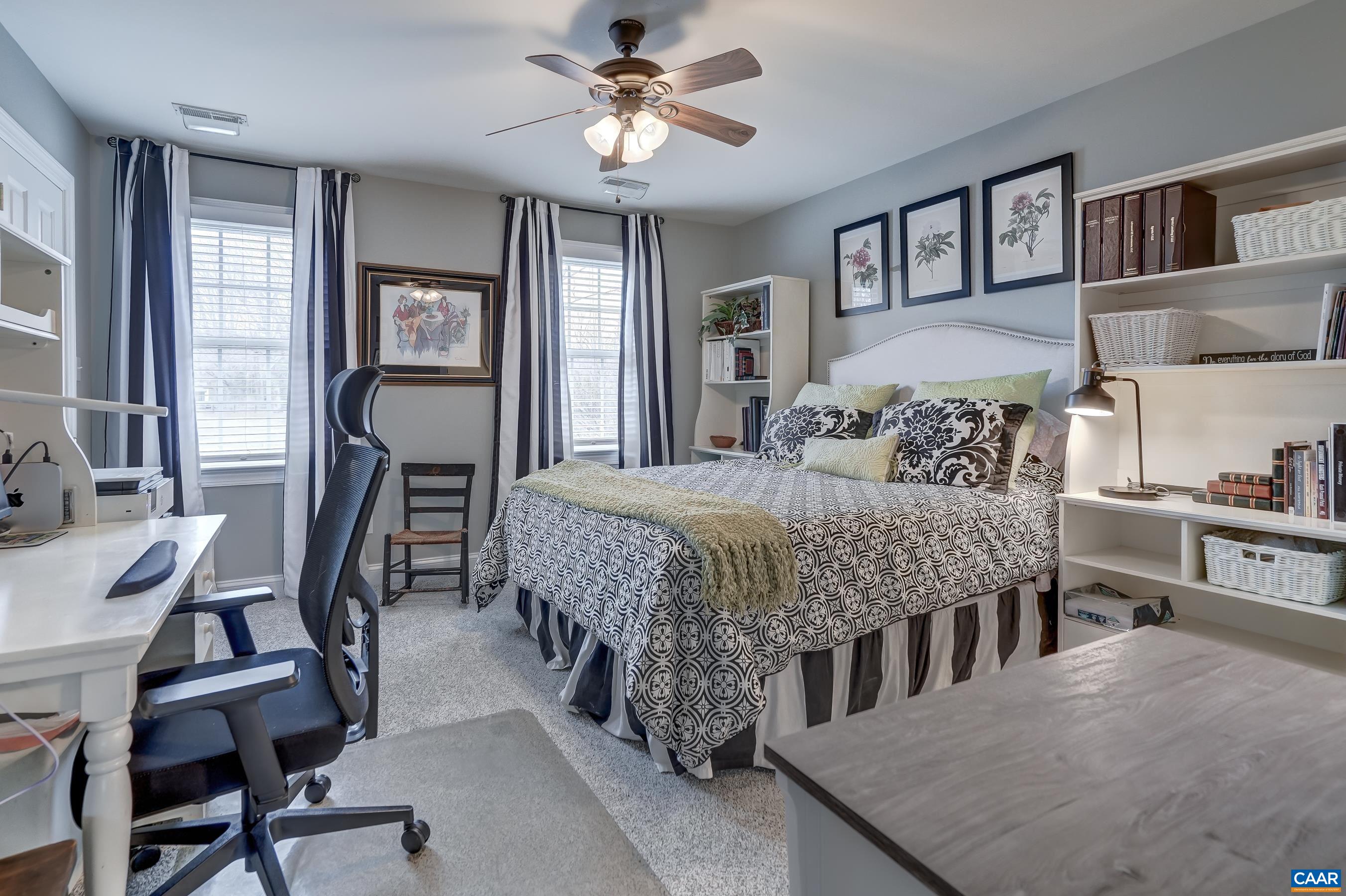 Guest bedroom with private bathroom. Guest bedroom with private bathroom.