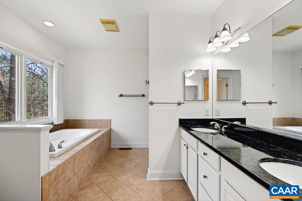 Spacious primary bath.