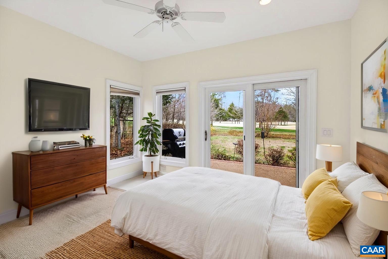 One of the two guest bedrooms.
