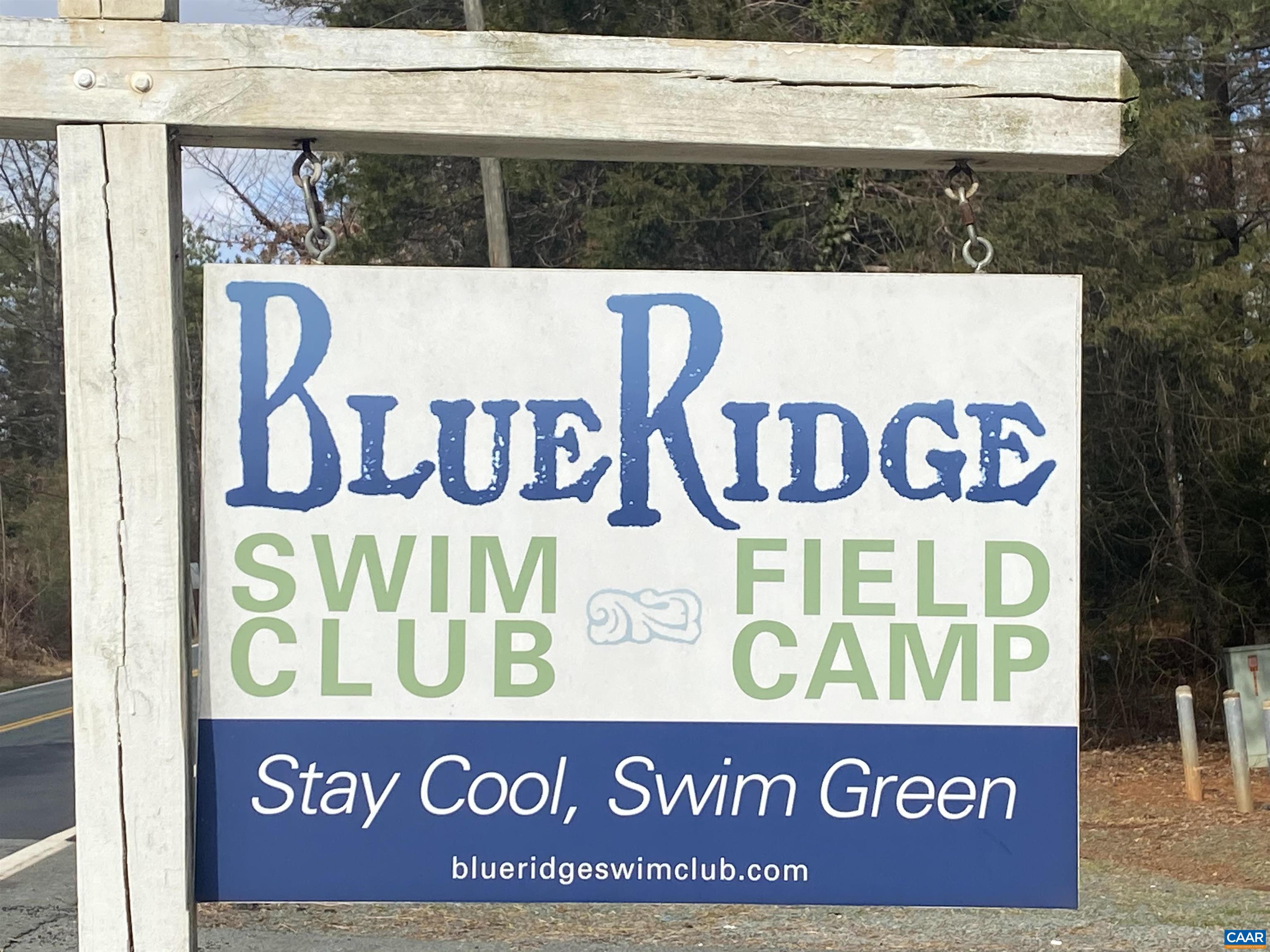 of the Blue Ridge Swim Club and nearby neighborhoods of the Blue Ridge Swim Club and nearby neighborhoods