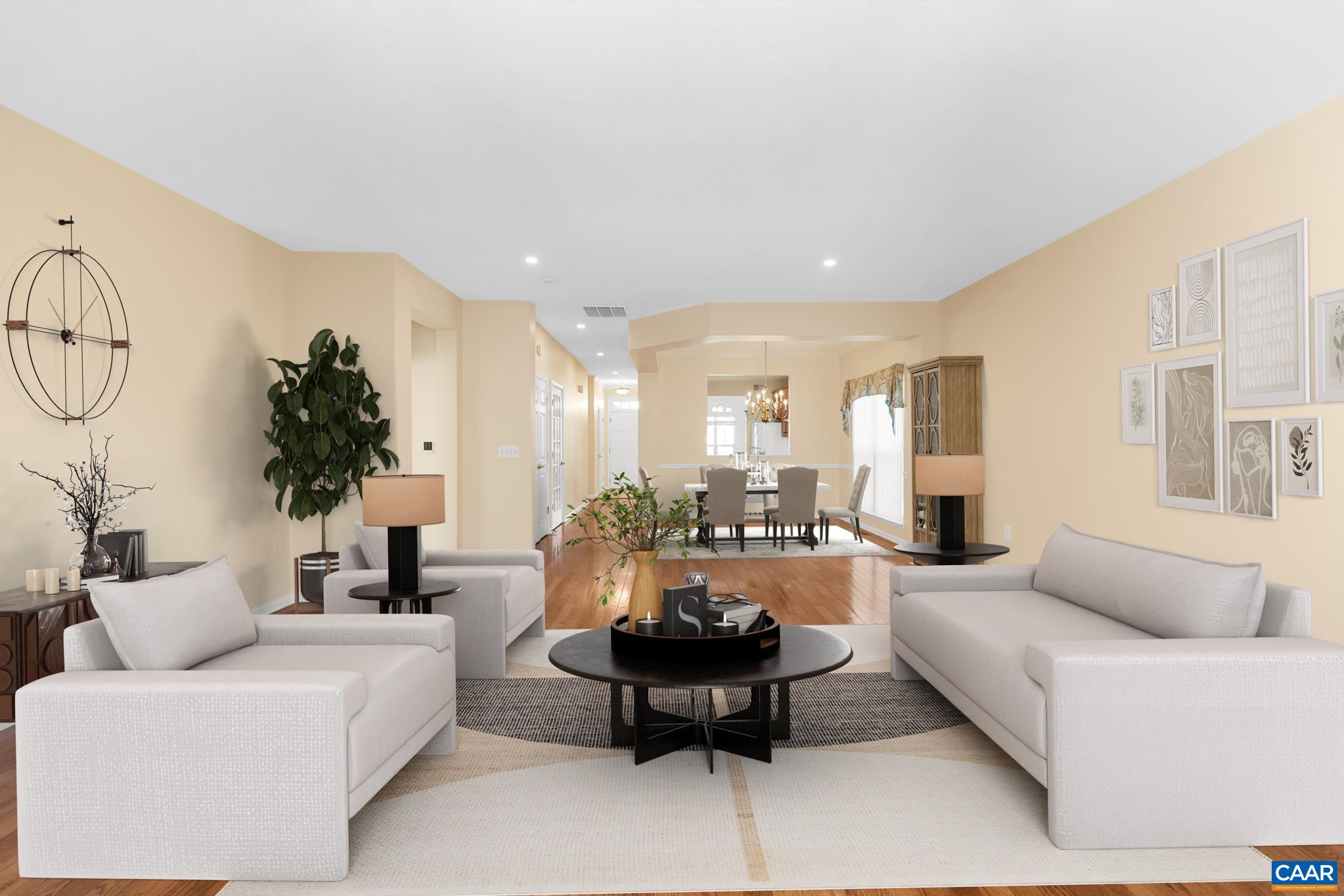 Living and Dinings rooms virtually staged Living and Dinings rooms virtually staged