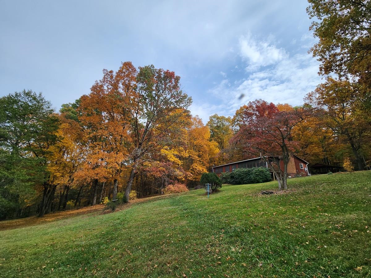 Autumn hues embrace a cozy retreat.