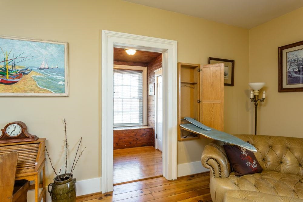 with built in ironing board!