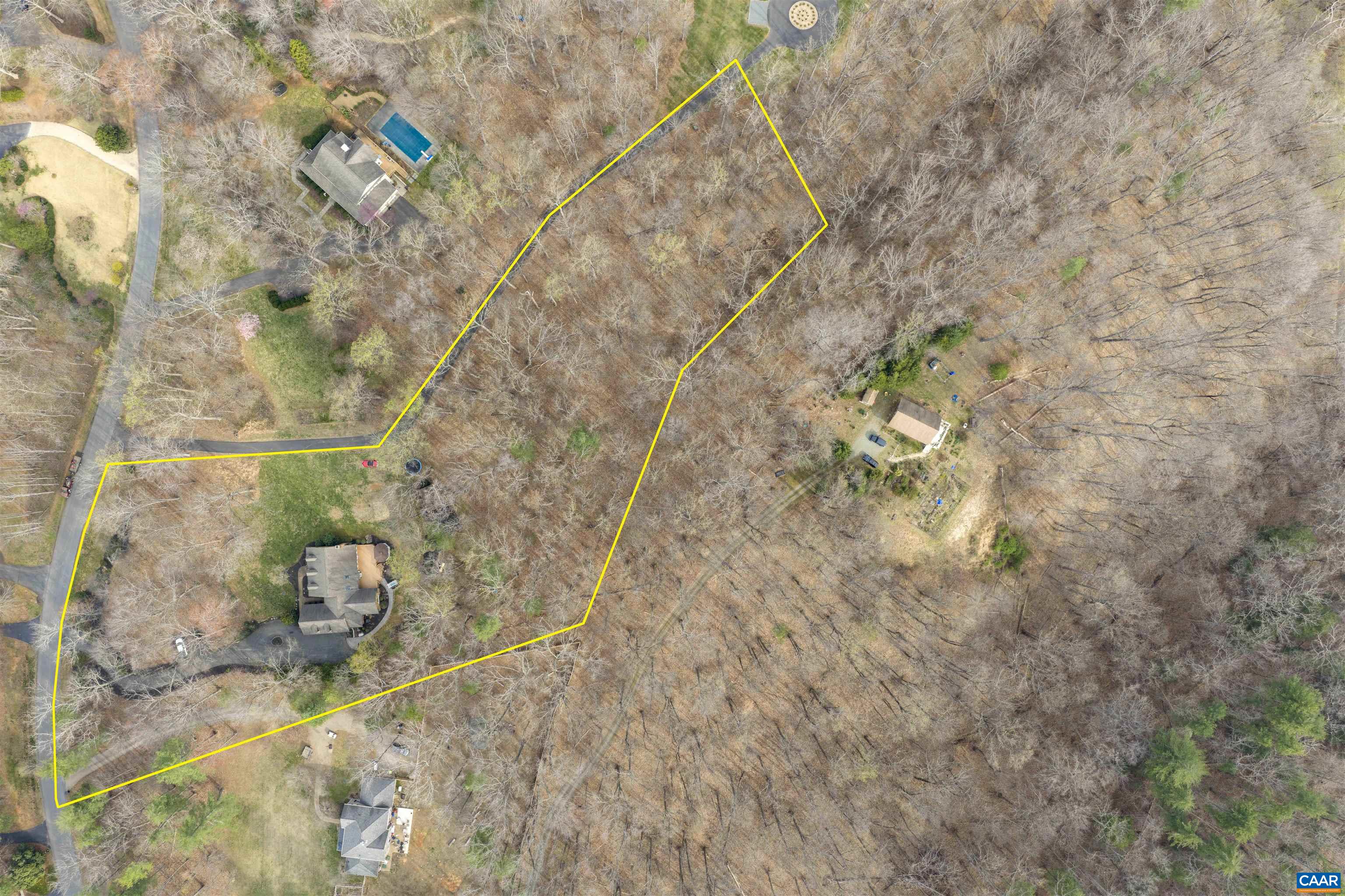 Shows GIS outline of the lot per Albemarle County. Shows GIS outline of the lot per Albemarle County.