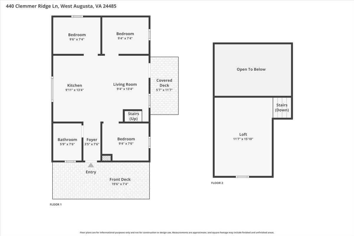 440 CLEMMER RIDGE LN, WEST AUGUSTA, Virginia 24485, 2 Bedrooms Bedrooms, ,1 BathroomBathrooms,Residential,440 CLEMMER RIDGE LN,675213 MLS # 675213