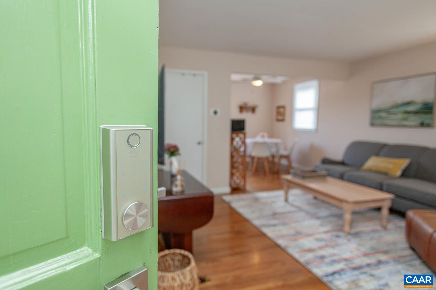 Step inside & you'll find hardwood floors throughout the main level units.