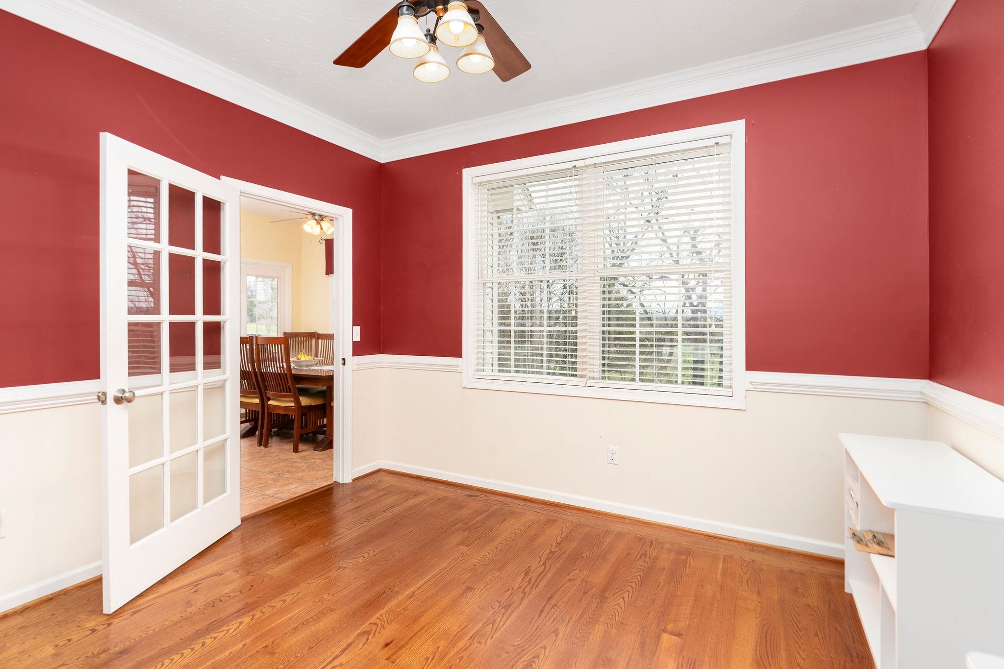 ...or flex space as office or den.