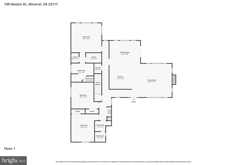 149 MASTIN DR, MINERAL, Virginia 23117, 5 Bedrooms Bedrooms, ,3 BathroomsBathrooms,Residential,149 MASTIN DR,VALA2009568 MLS # VALA2009568