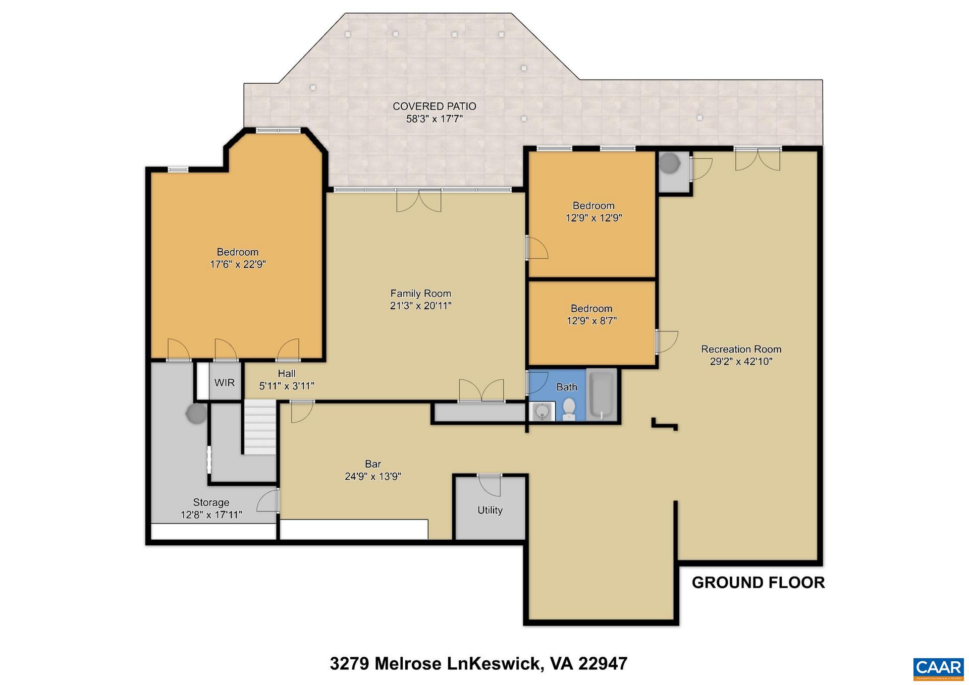 3279 MELROSE LN, KESWICK, Virginia 22947, 5 Bedrooms Bedrooms, ,3 BathroomsBathrooms,Residential,3279 MELROSE LN,674644 MLS # 674644