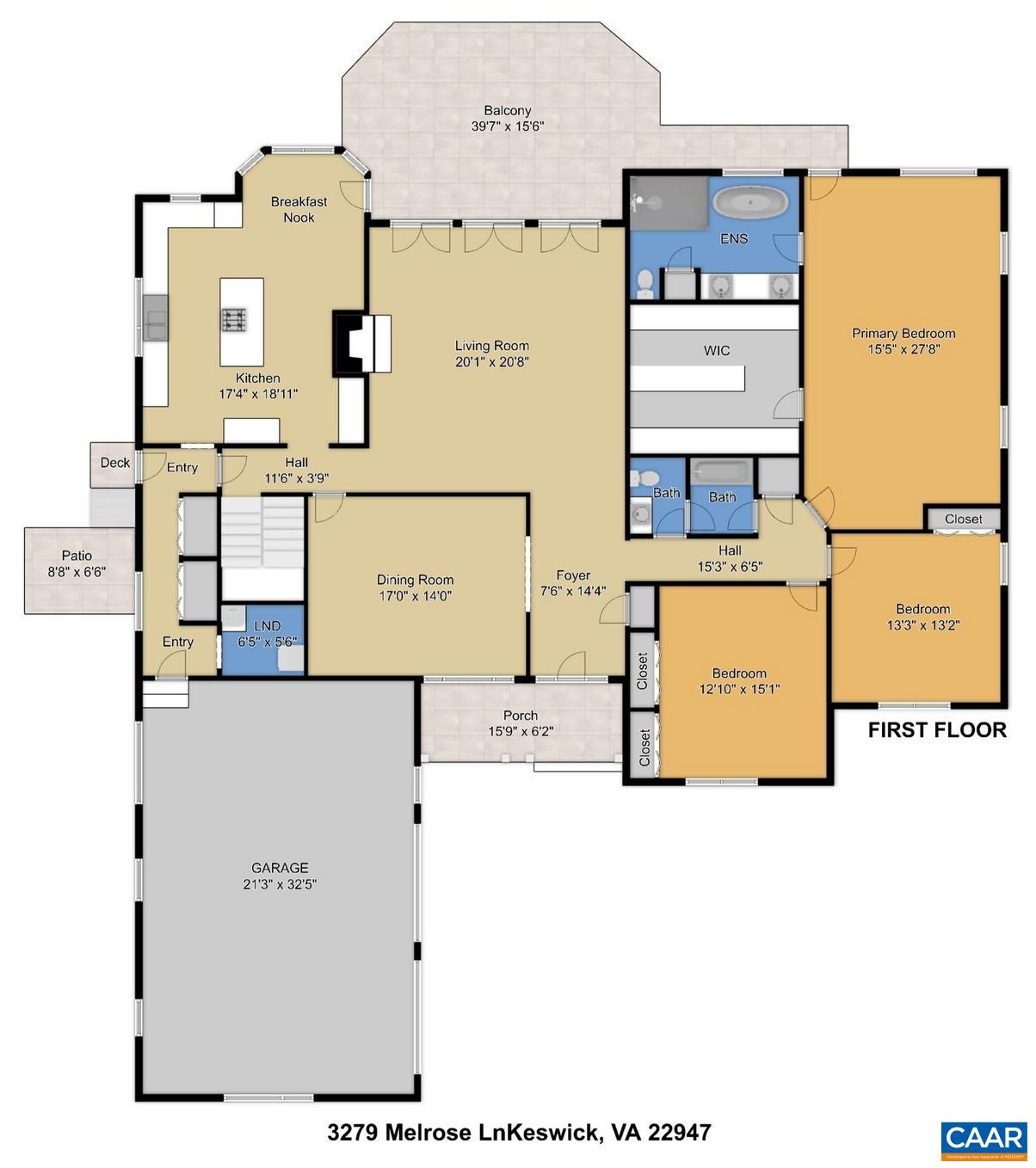 3279 MELROSE LN, KESWICK, Virginia 22947, 5 Bedrooms Bedrooms, ,3 BathroomsBathrooms,Residential,3279 MELROSE LN,674644 MLS # 674644