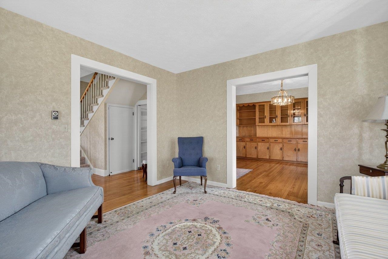 The Living Room connects to the original Dining Room The Living Room connects to the original Dining Room