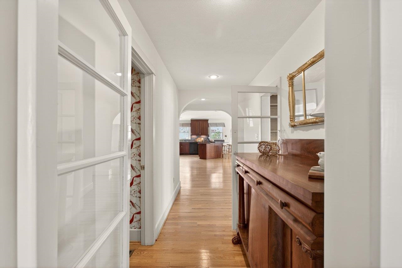 The transition from original to new hardwood is beautifully done The transition from original to new hardwood is beautifully done