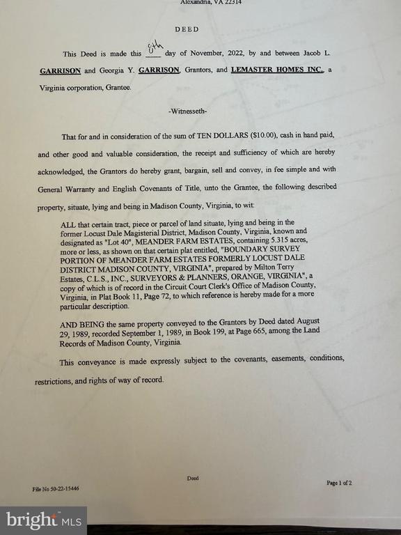 631 HAWK CIR, LOCUST DALE, Virginia 22948, ,Land,631 HAWK CIR,VAMA2002678 MLS # VAMA2002678