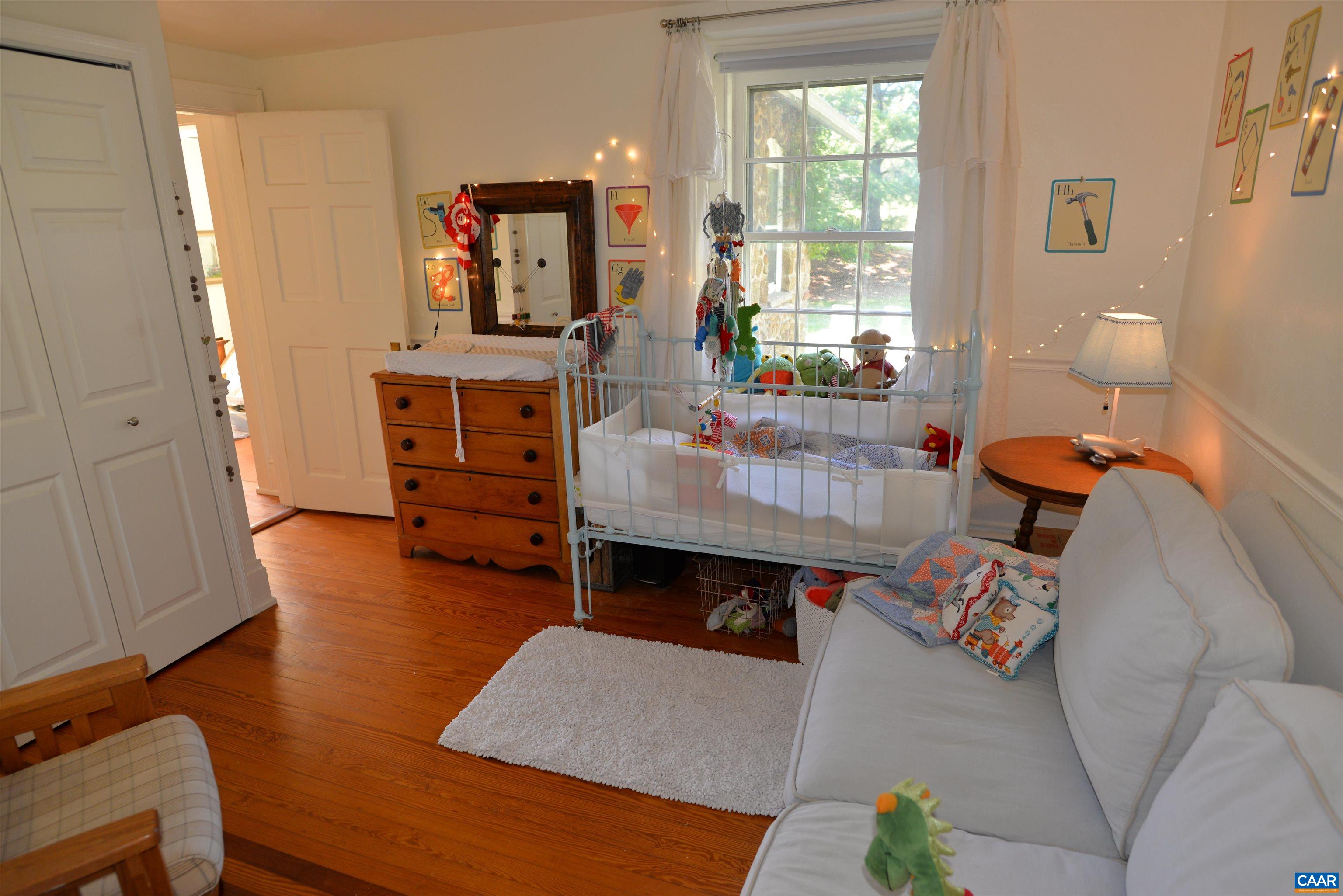 One of four bedrooms in the home.
