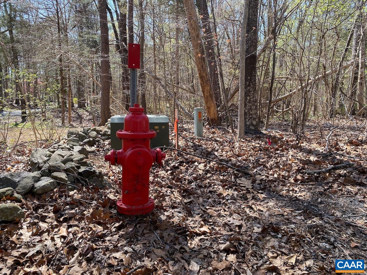 Underground electric routed to property and also access to an adjacent fire hydrant Underground electric routed to property and also access to an adjacent fire hydrant