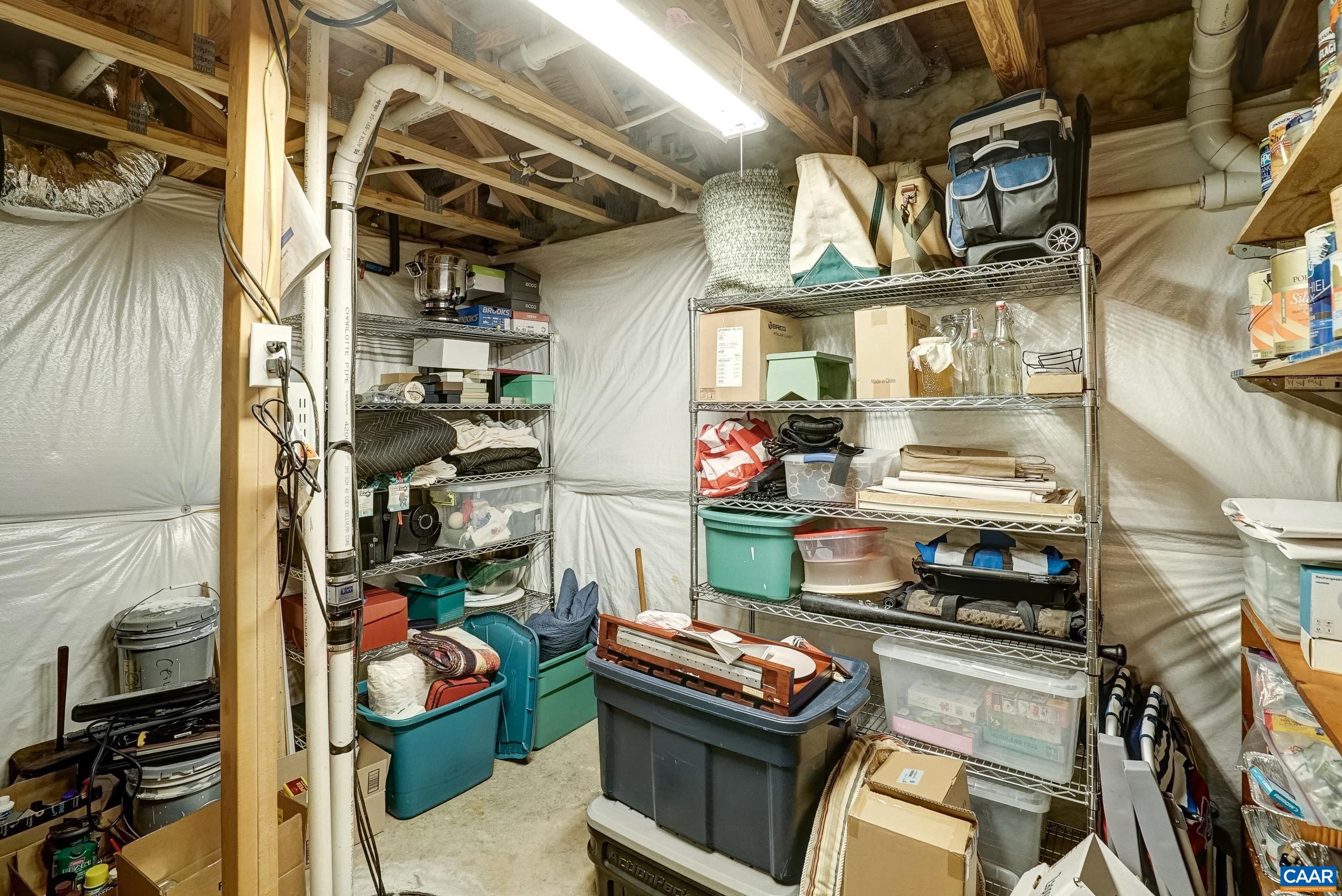 Over 900 square feet of unfinished storage space in this home!