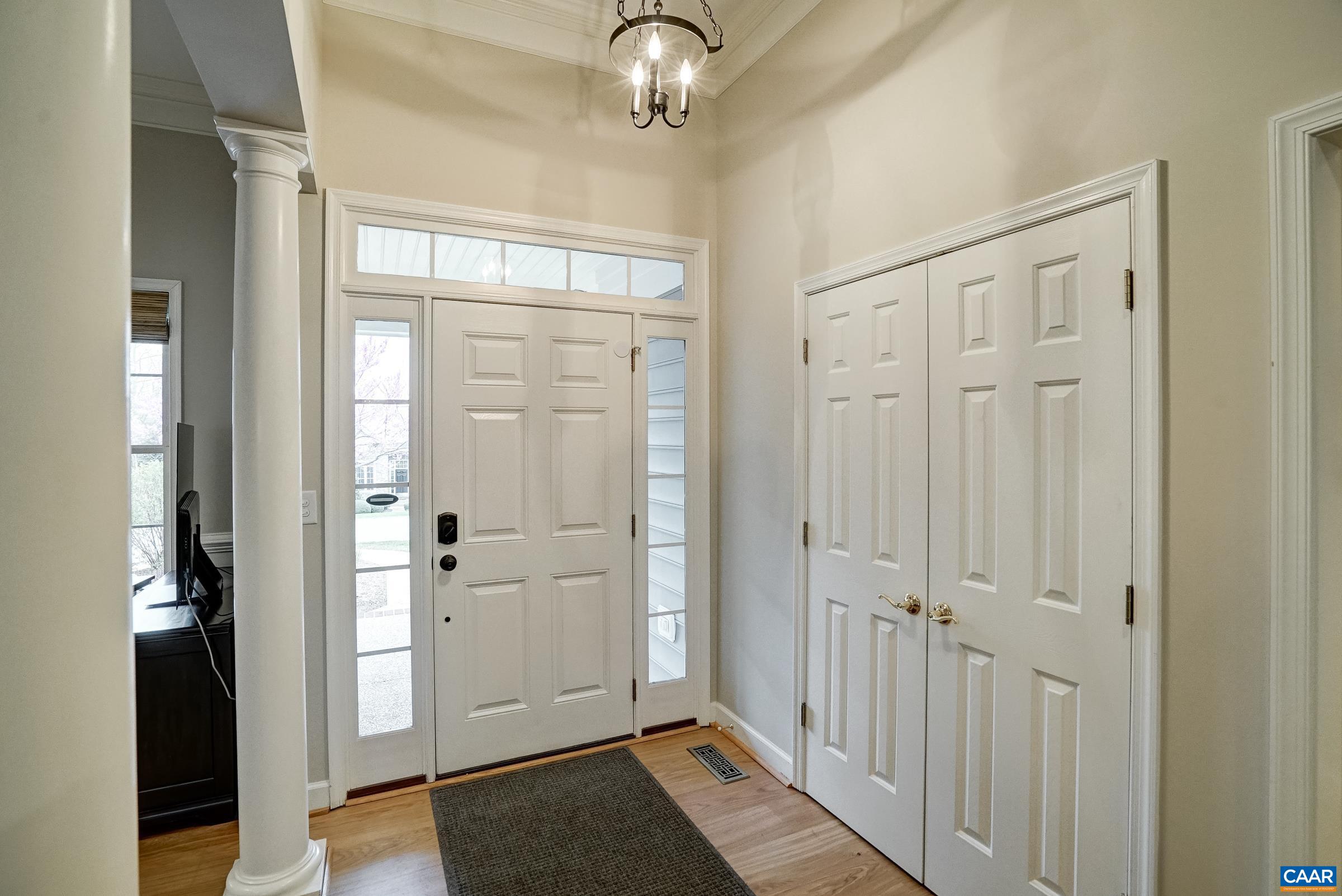 Updated wide-plank hardwood flooring throughout the main level.