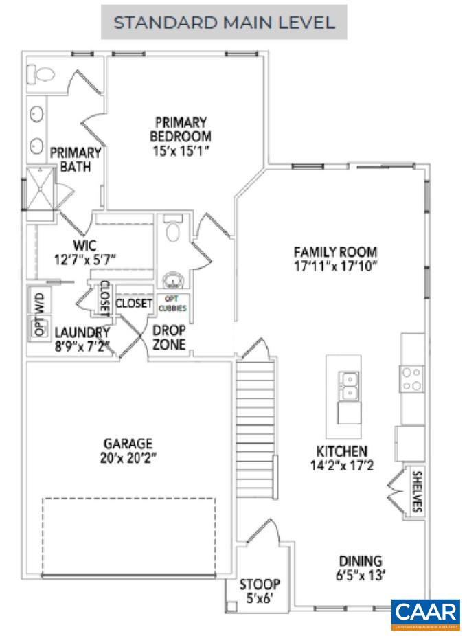 L1-65G BEAR ISLAND PKWY, ZION CROSSROADS, Virginia 22942, 3 Bedrooms Bedrooms, ,2 BathroomsBathrooms,Residential,To-be-built Daphne plan on slab - elevation A - Se,L1-65G BEAR ISLAND PKWY,675571 MLS # 675571