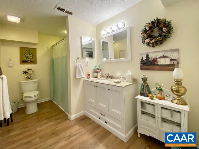 Attached to primary bath and opens to hall as well