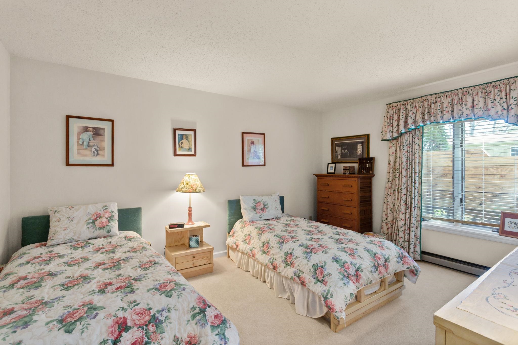 on terrace level with walk-in closet.