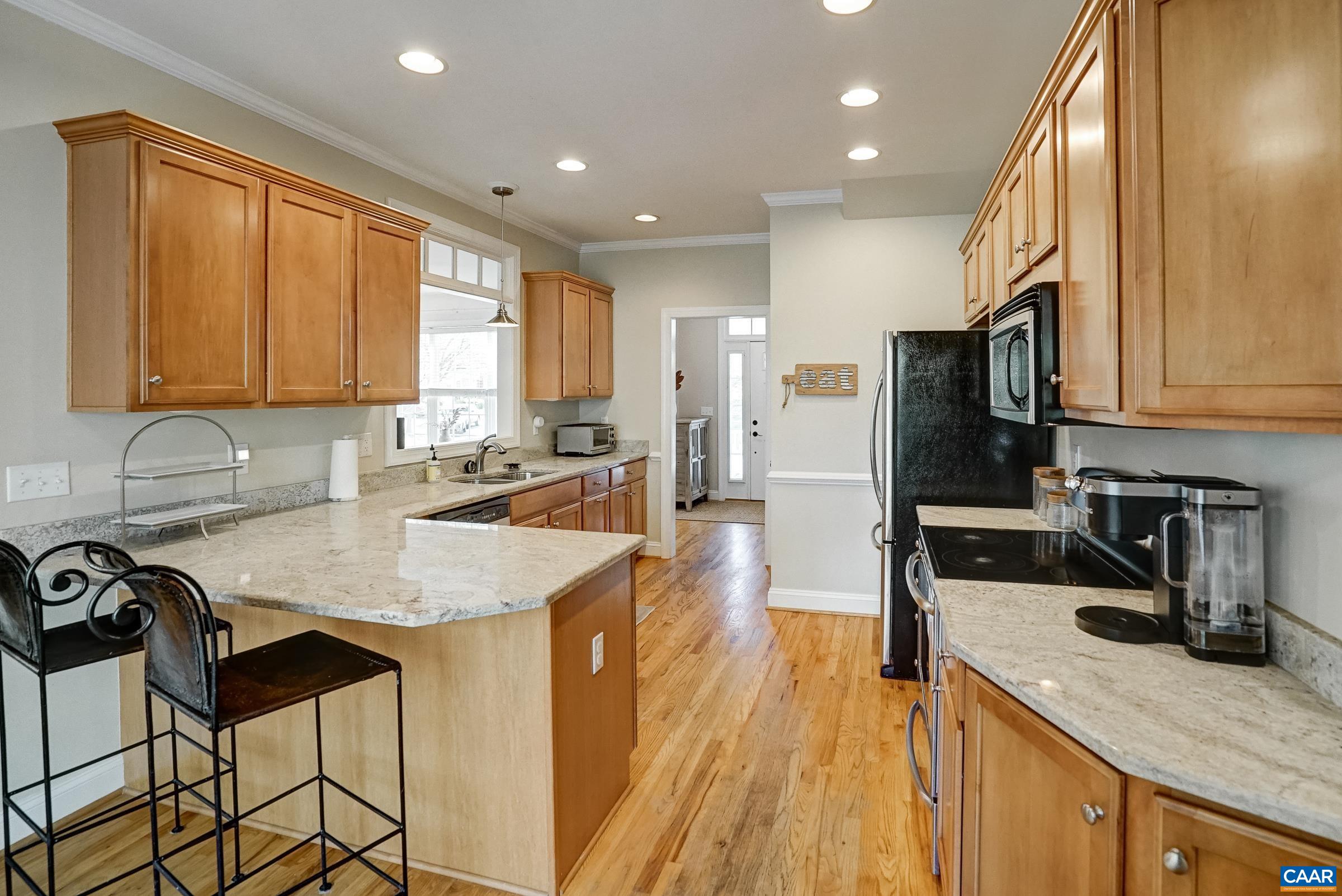 Stainless steel appliances.