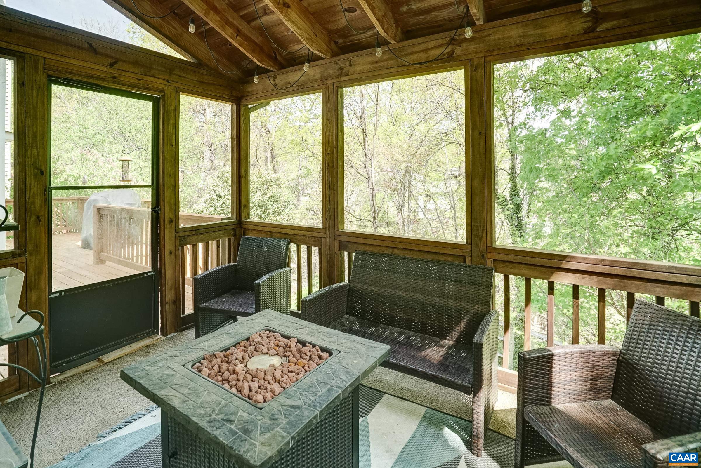 Screened in porch feels like a tree house!