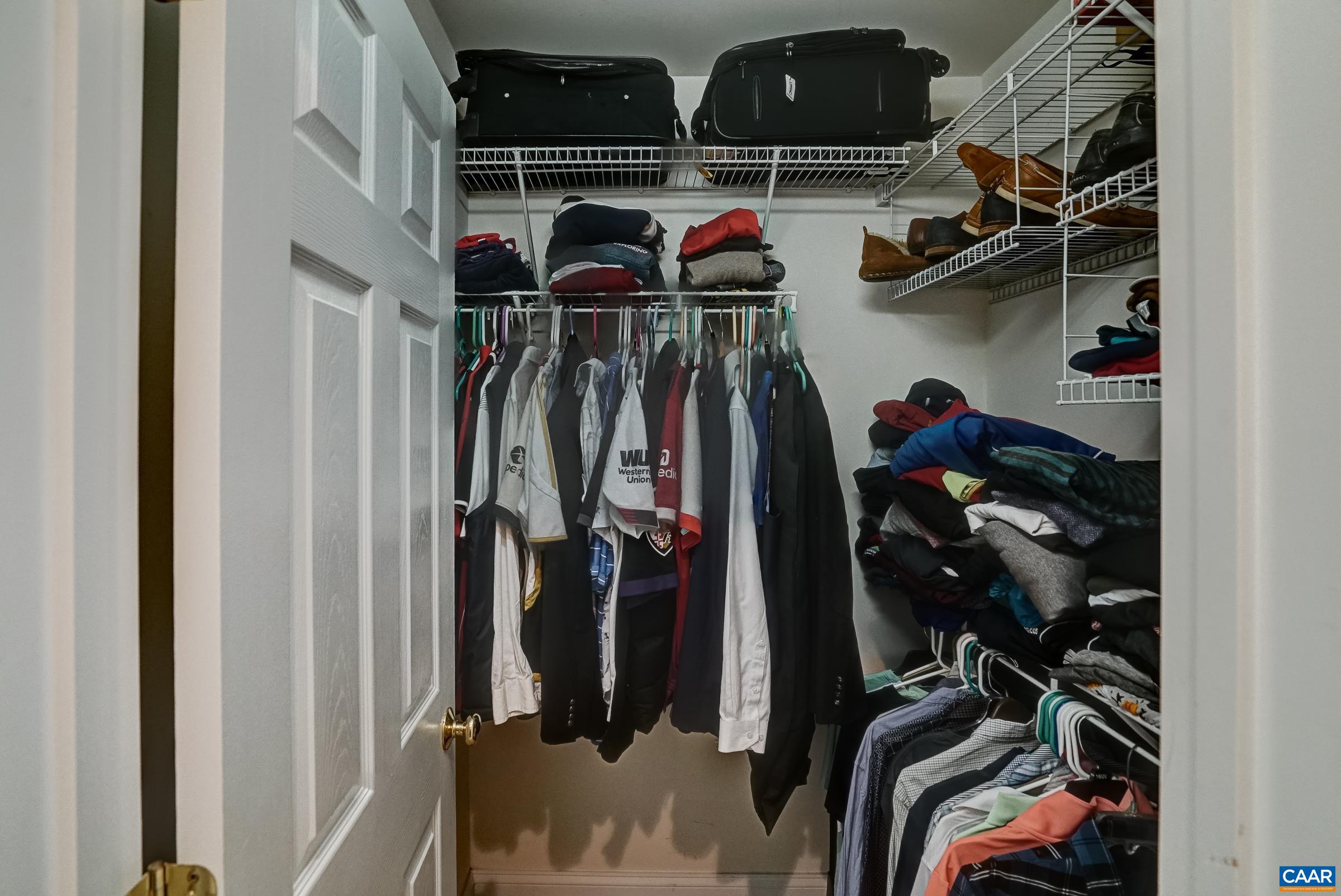 Large walk-in closet.