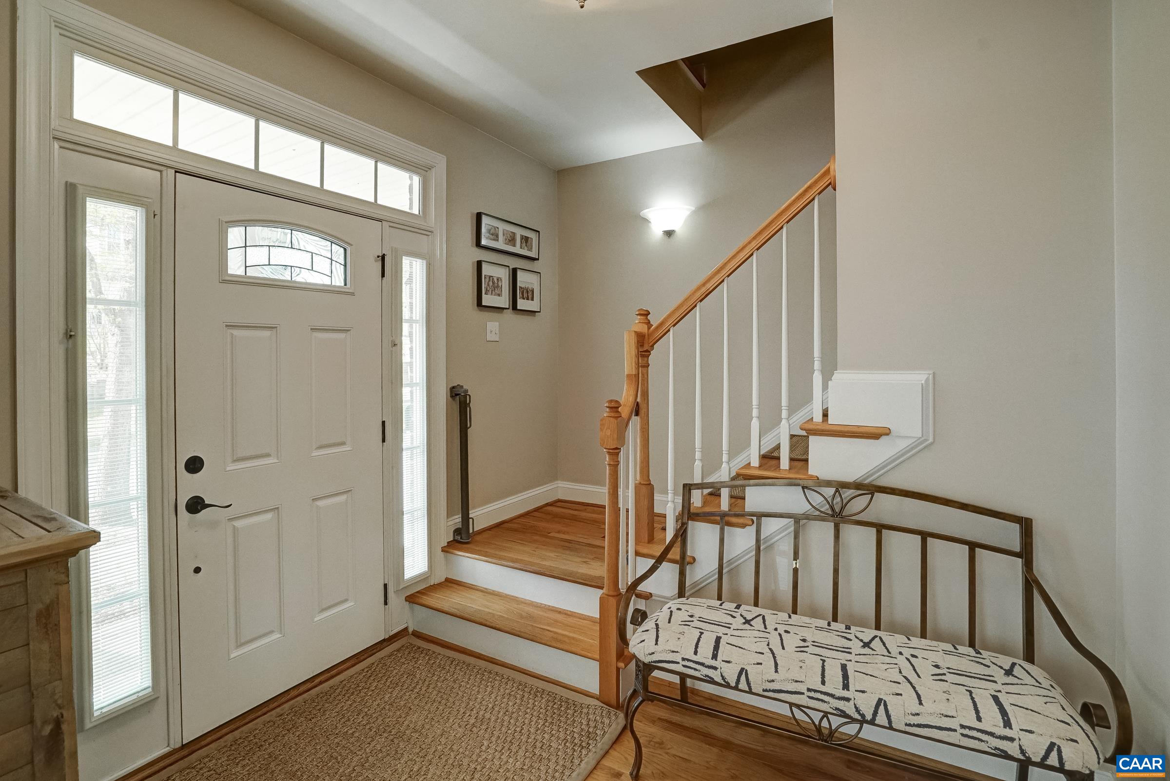 Hardwood floors throughout the main level.