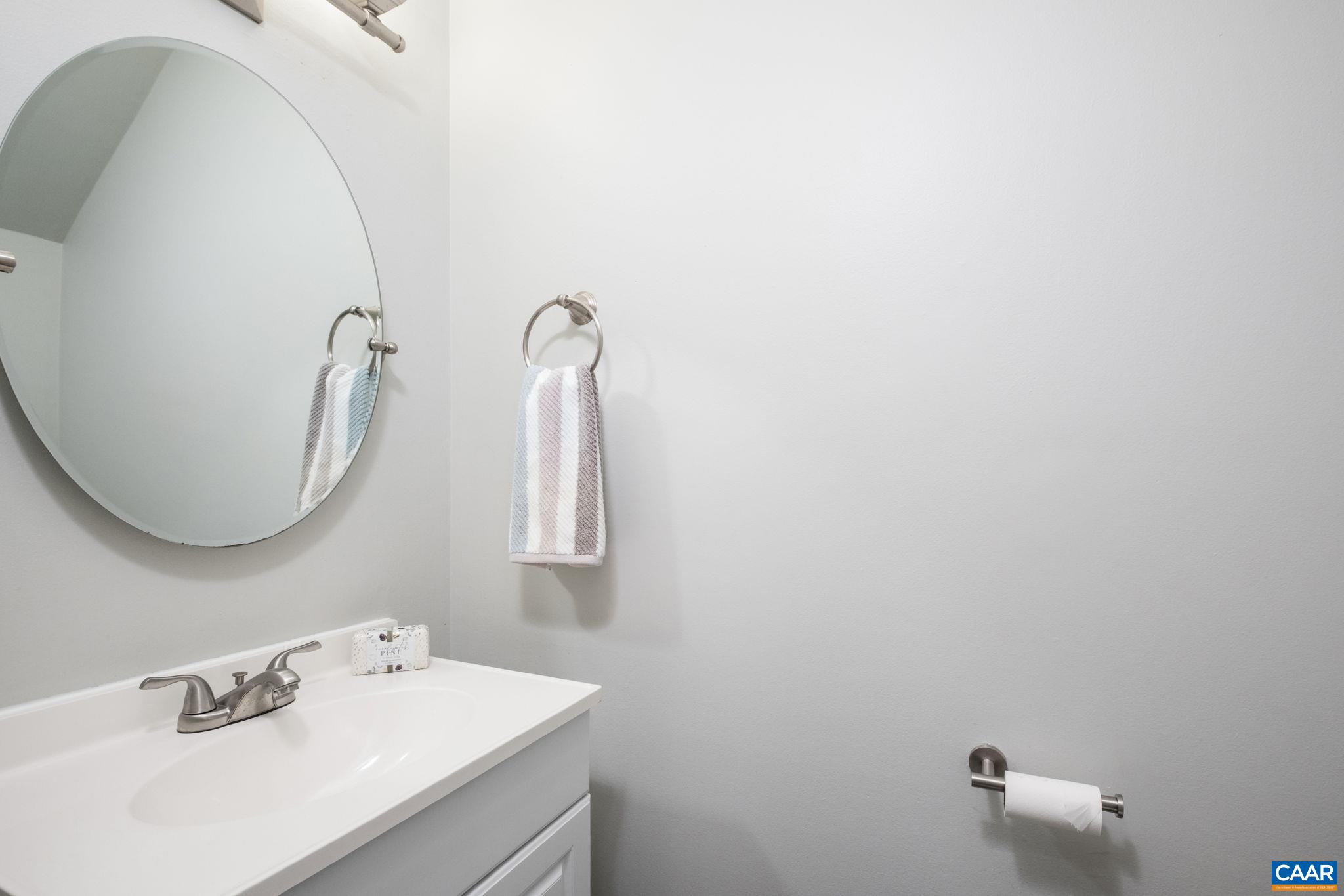 Main level powder room