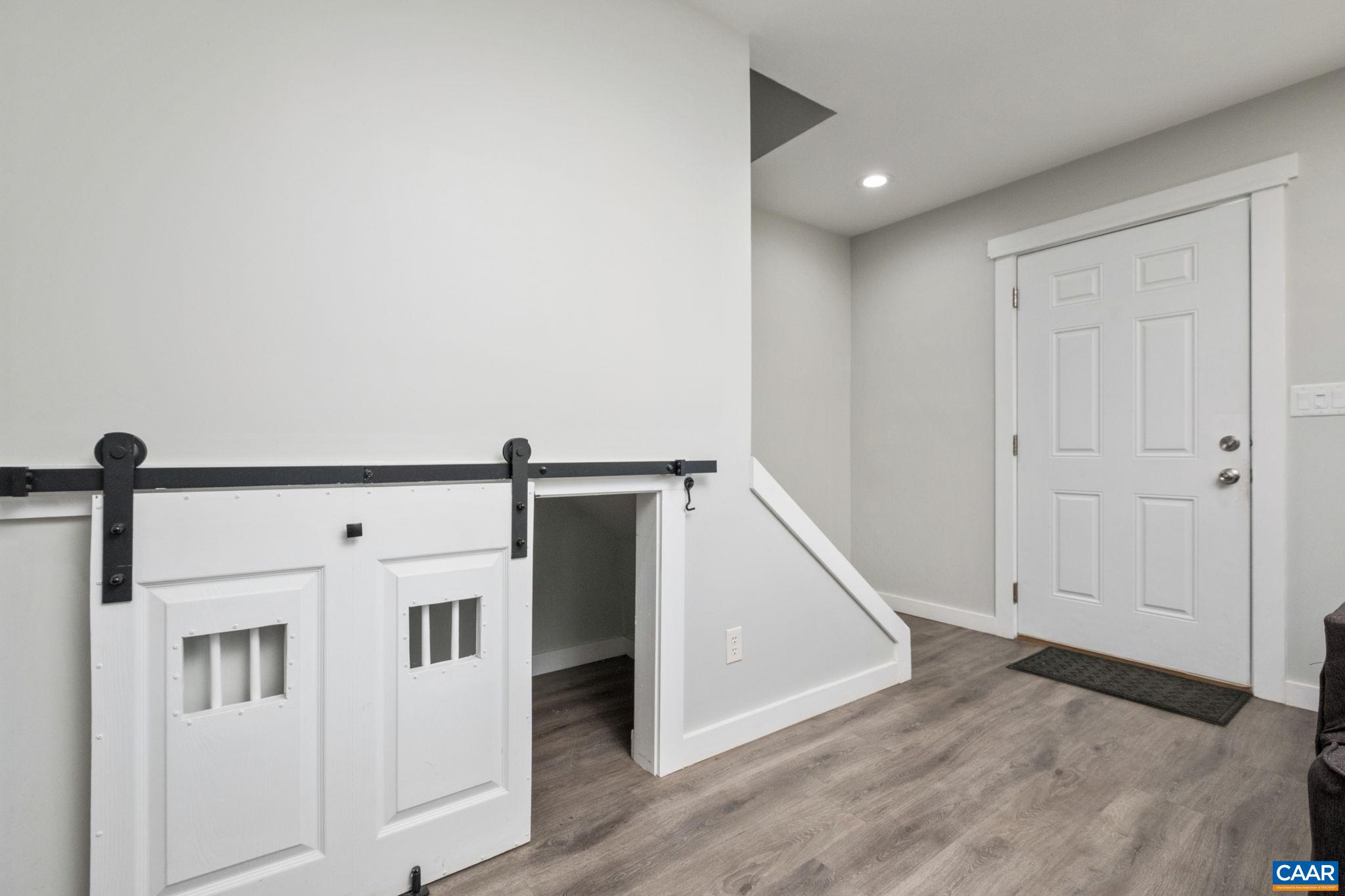 Secret play house or dog kennel under the stairs!