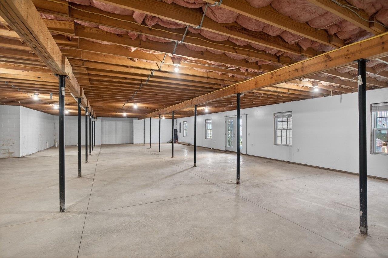 Roughed in bath plumbing