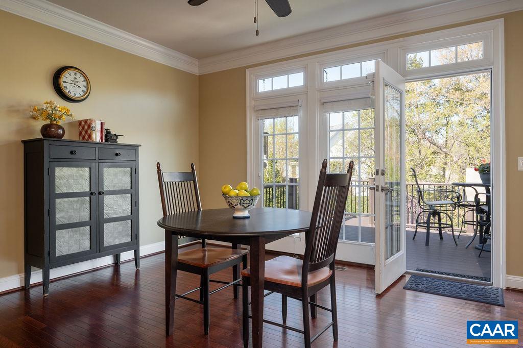 Door opens here to the back deck.