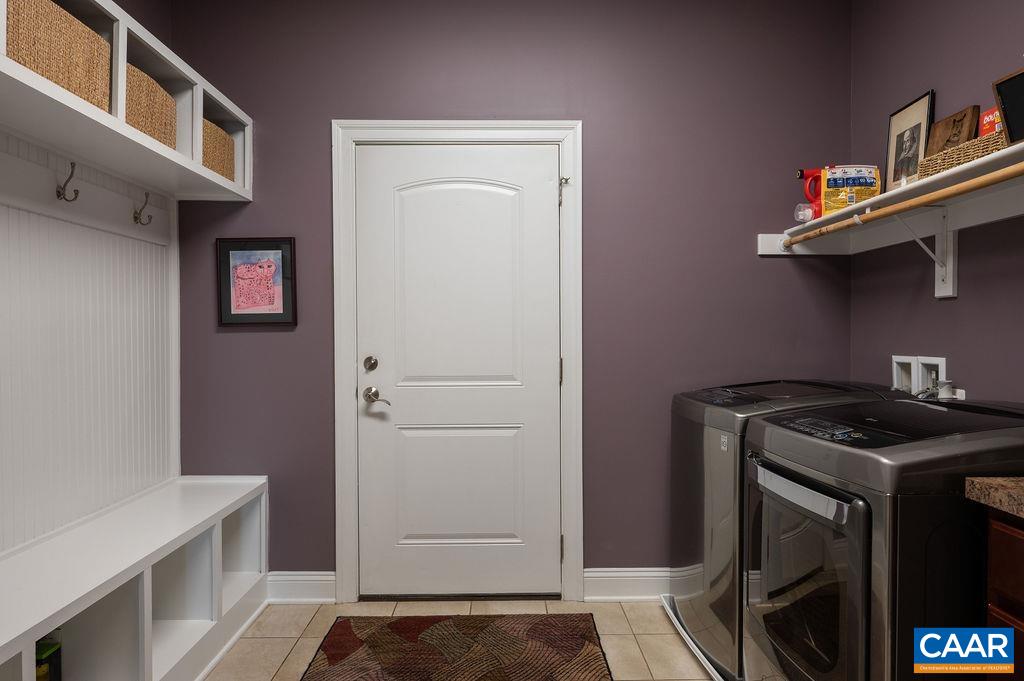 Mud room and laundry and garage entrance
