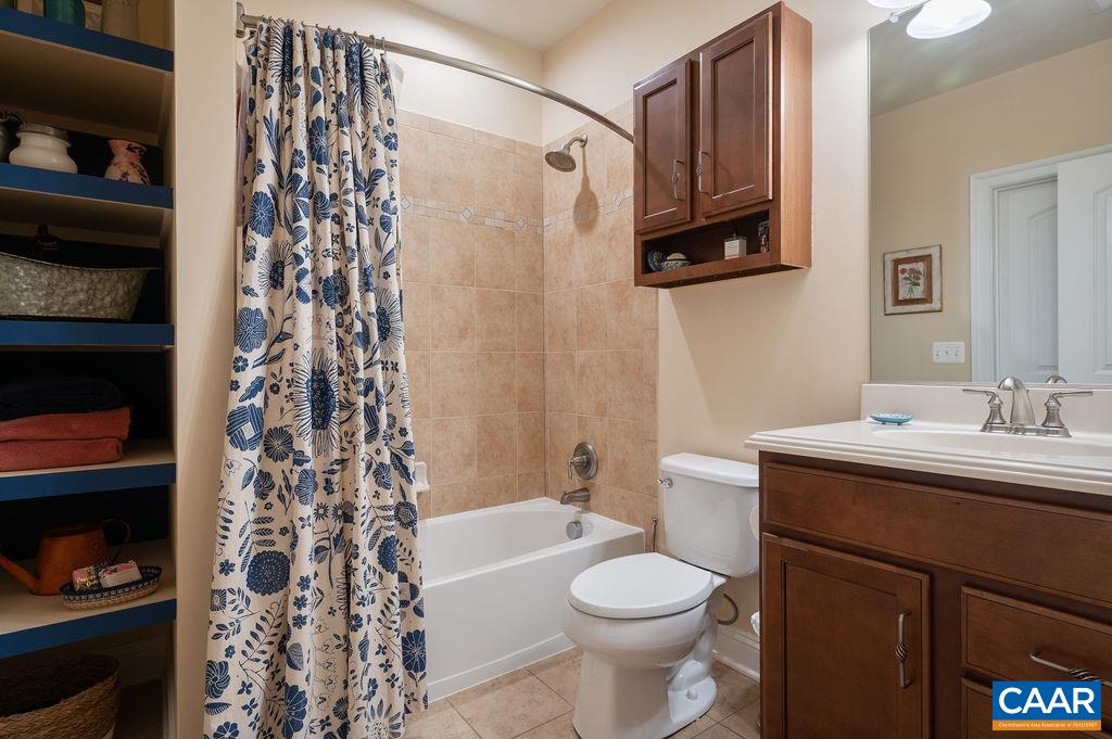 Full bathroom next to the bedroom.