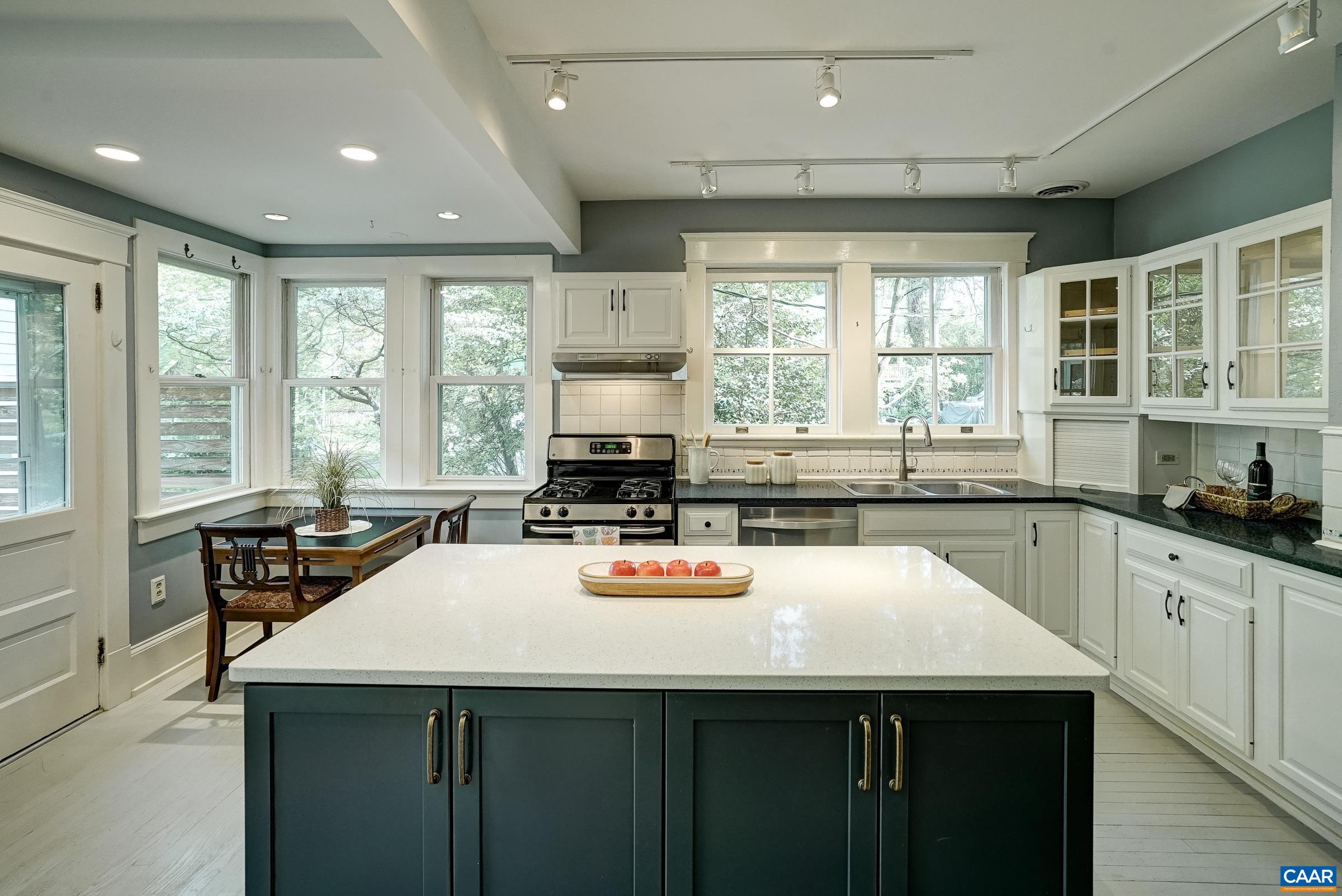 Large functional island.