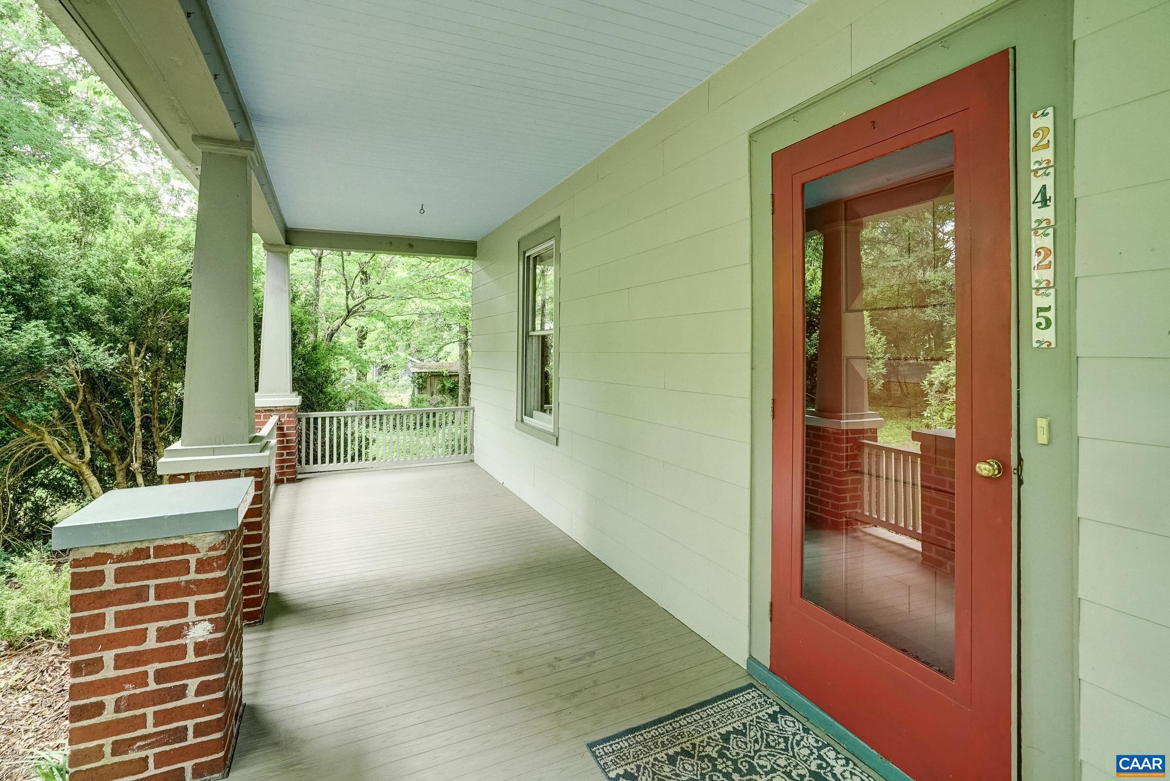 Covered front porch.