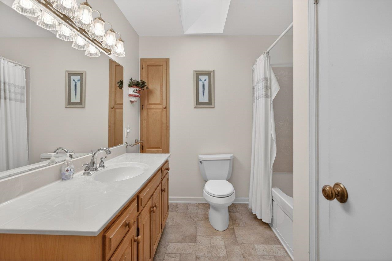 The skylight provides additional light