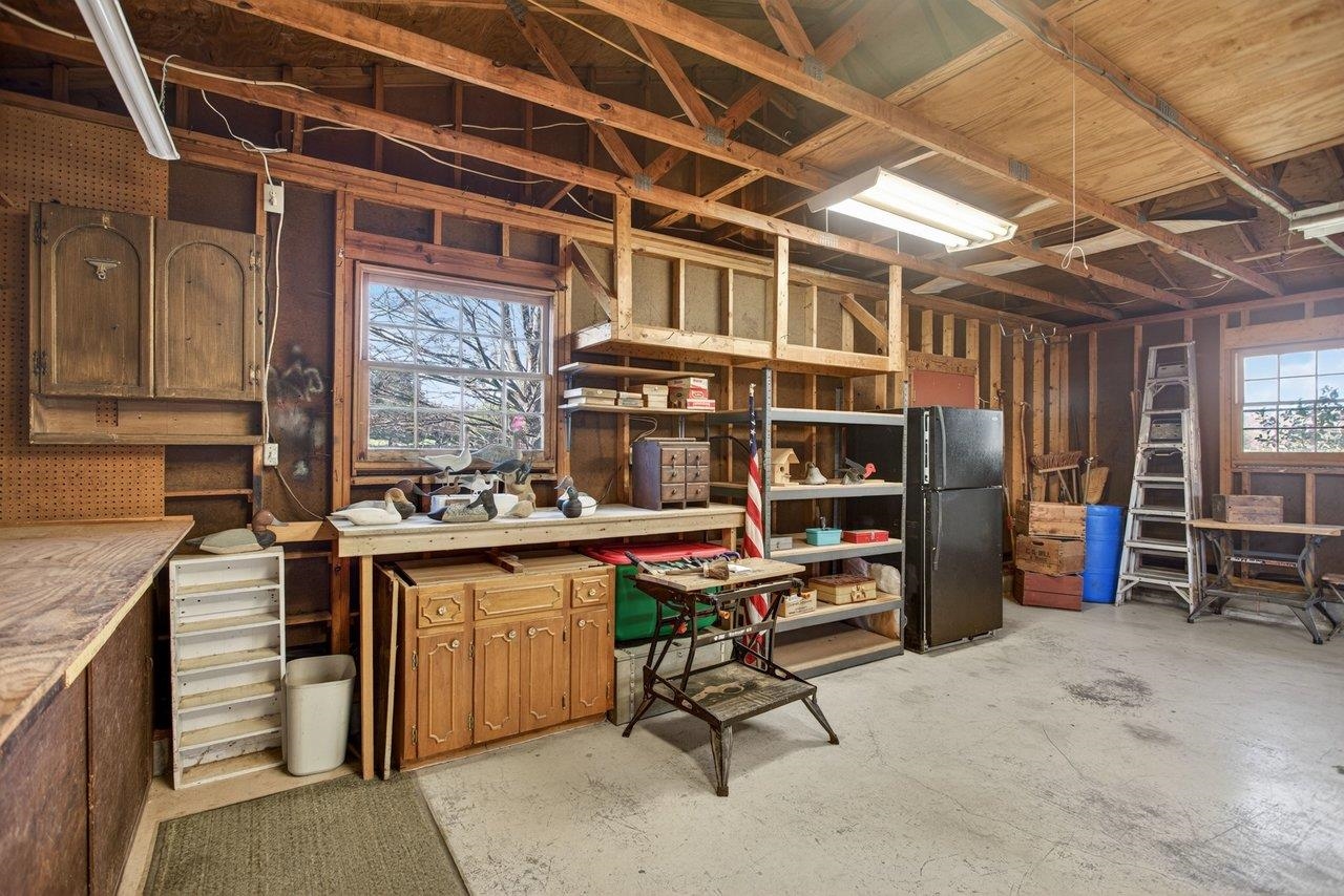 built-in work area, outside entrance and lots and lots of room!!