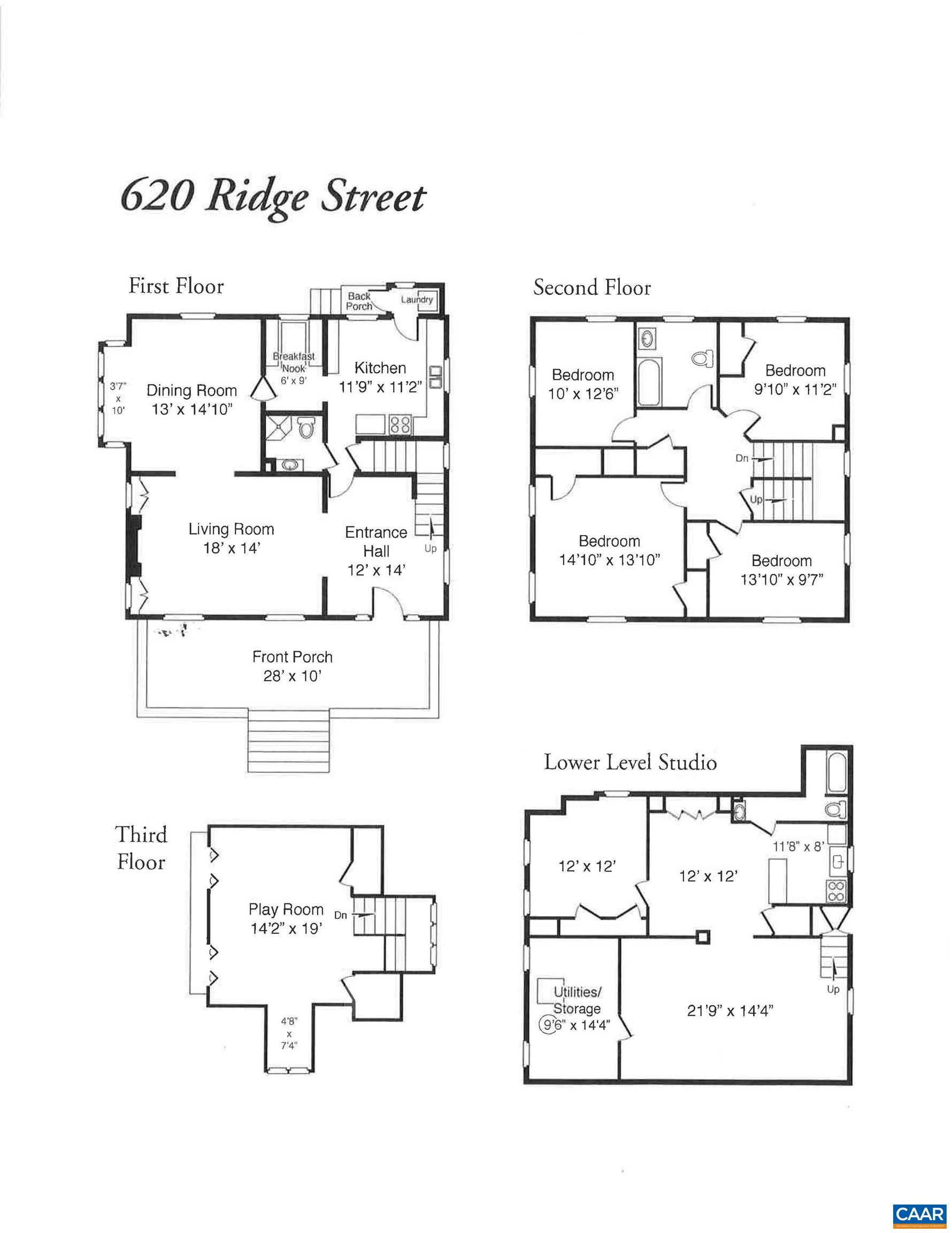 620 RIDGE ST, CHARLOTTESVILLE, Virginia 22902, 4 Bedrooms Bedrooms, ,3 BathroomsBathrooms,Residential,MICHTOM-WILLIAMS HOUSE,620 RIDGE ST,676103 MLS # 676103