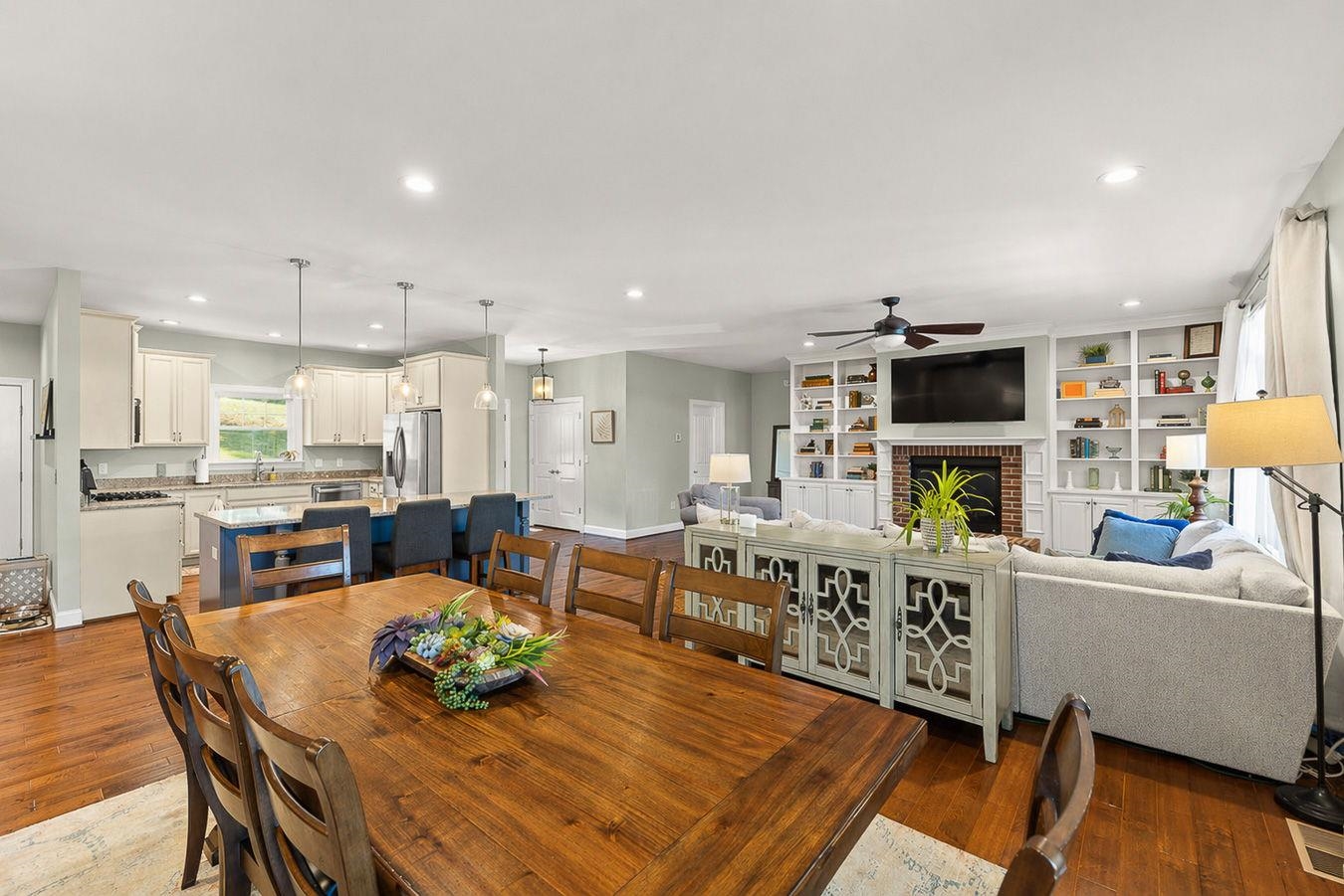 Dining Room, Living Room, Kitchen