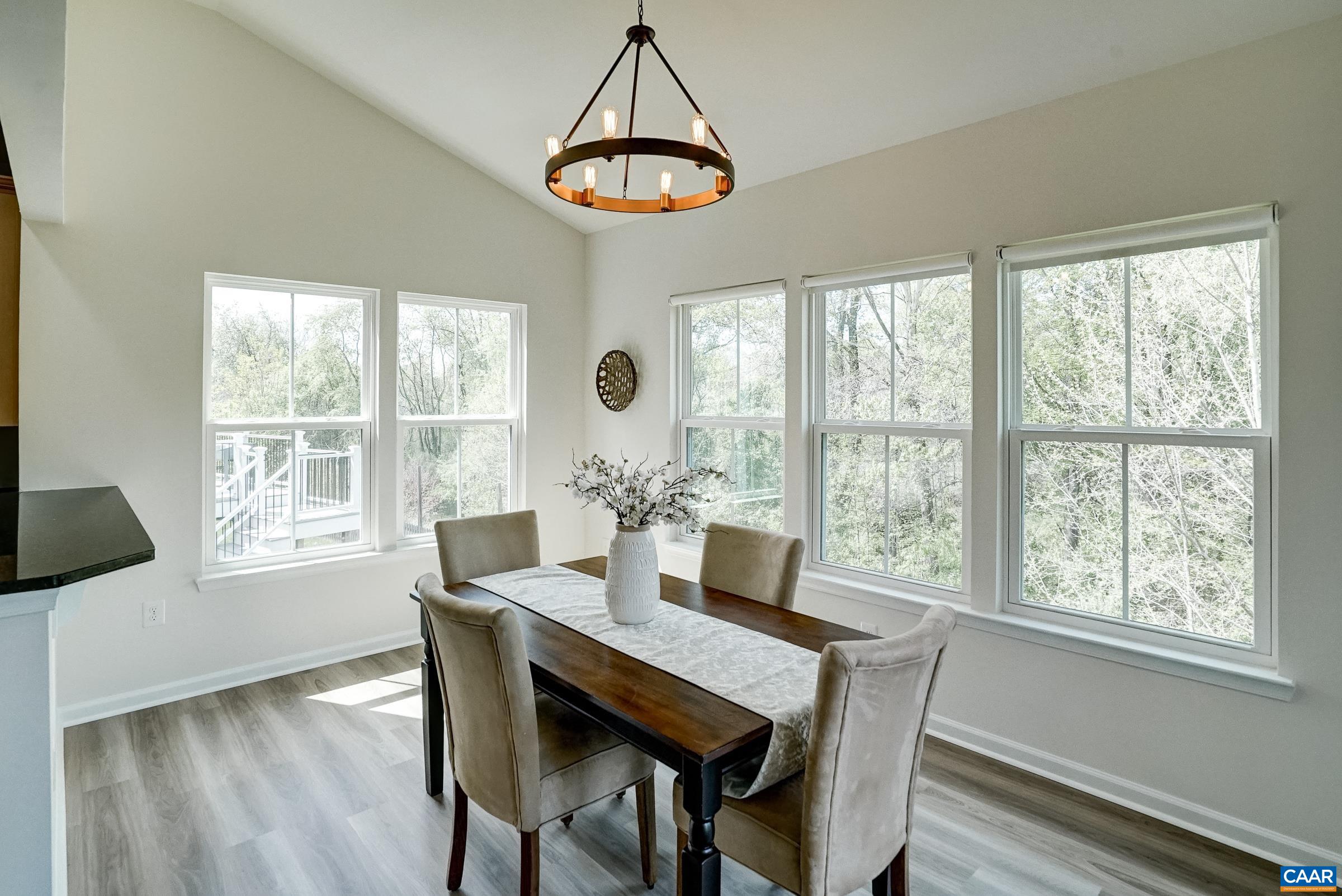 Sunny breakfast area.