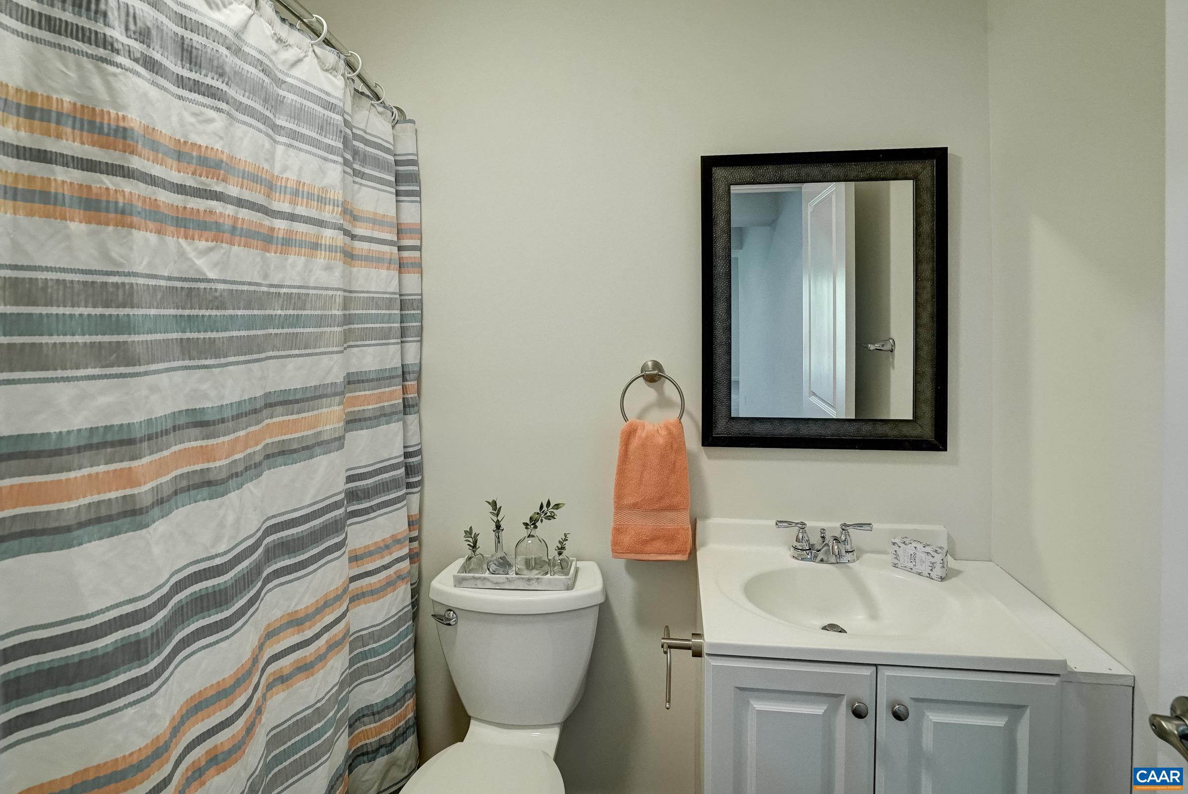 Full bathroom on lower level.