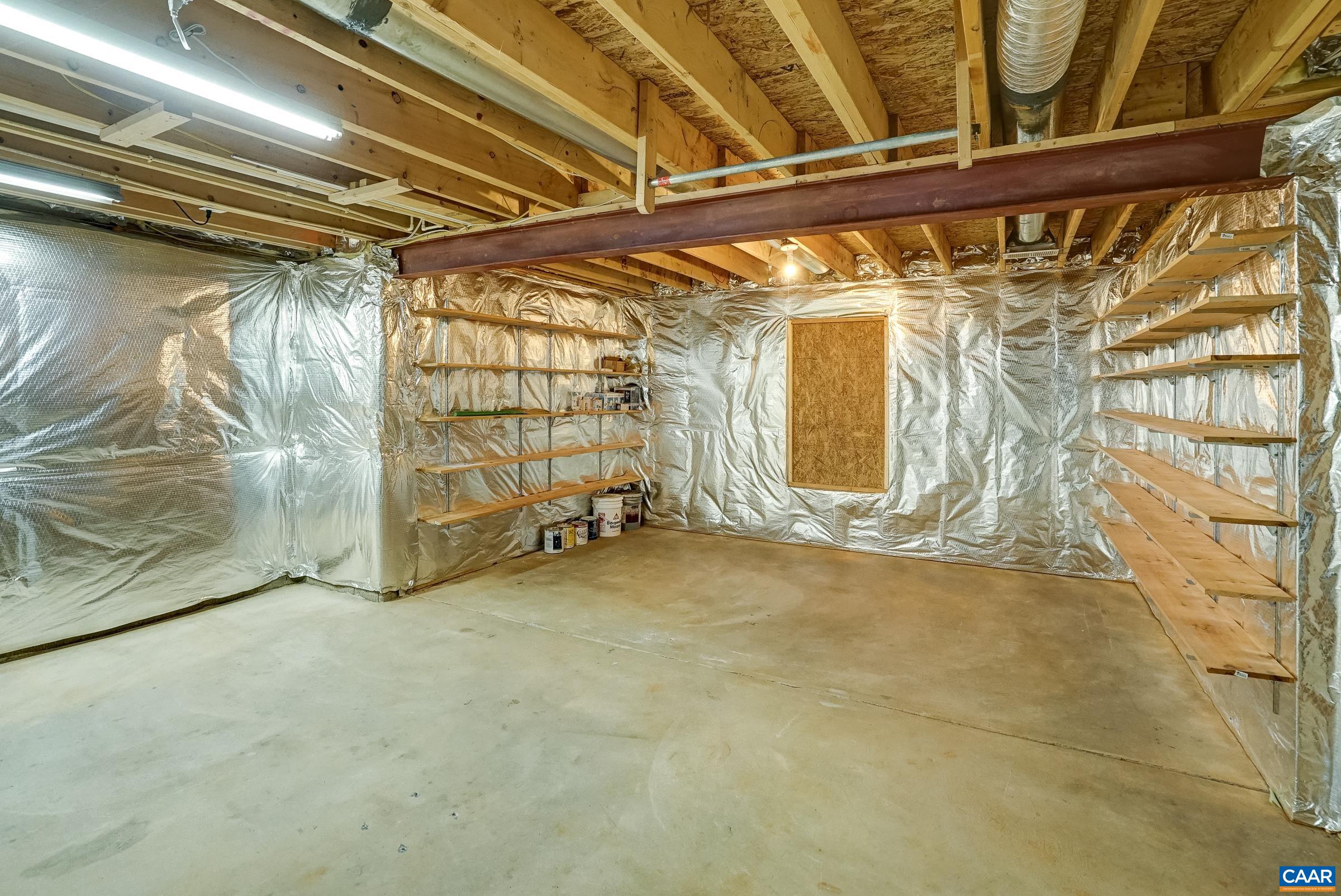 Unfinished space could be finished to create a fifth bedroom.