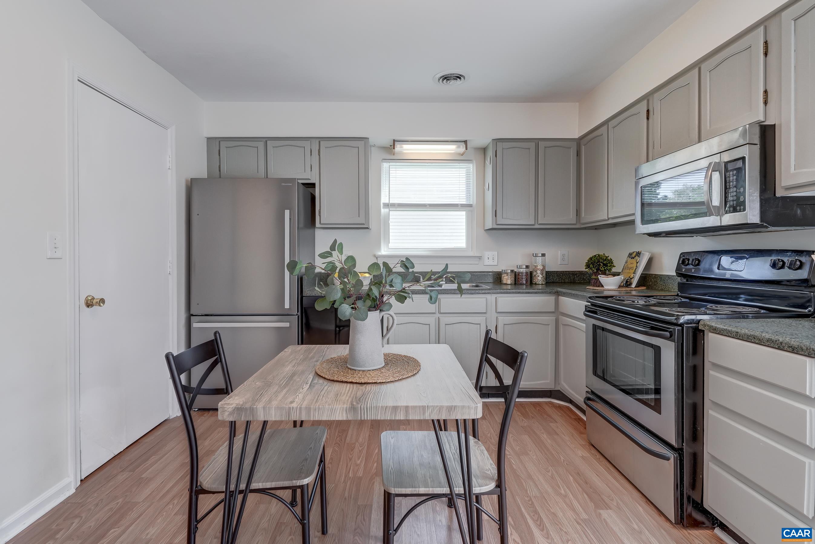 Updated kitchen with eat-in dining space.