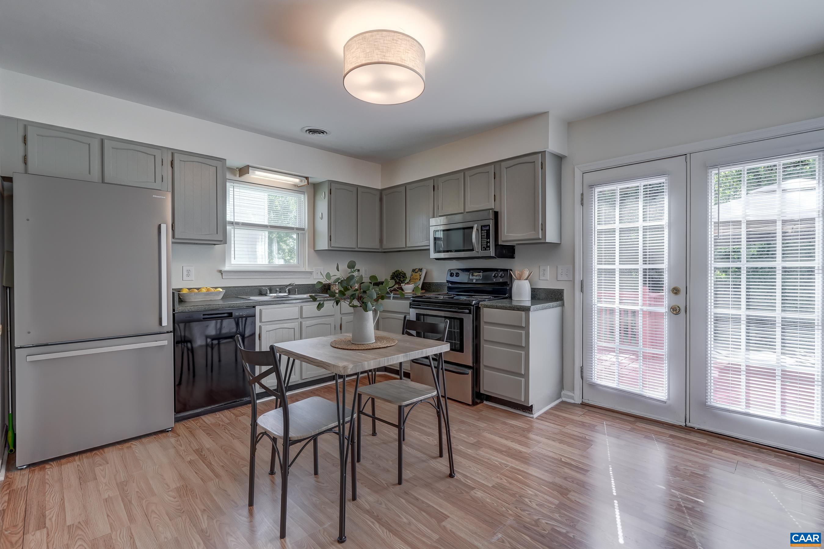 Modern light fixture and new refrigerator (2025)