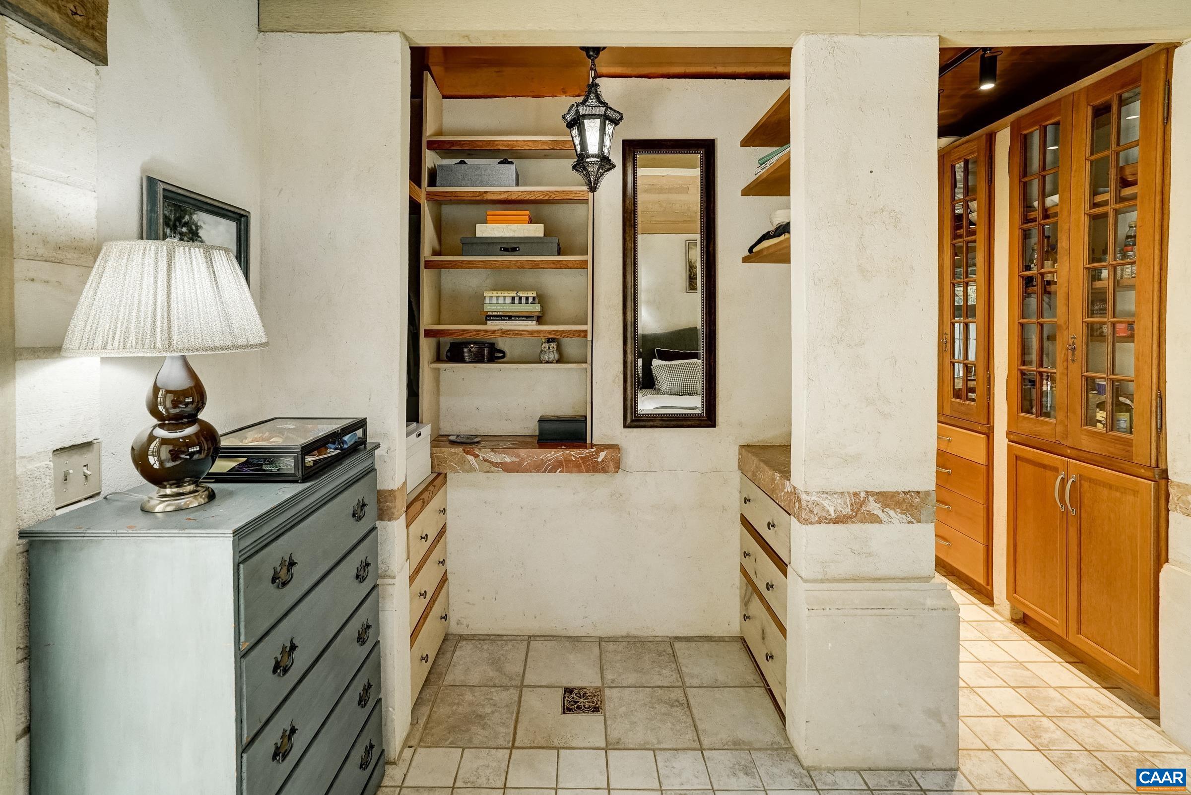 Custom closet and storage.